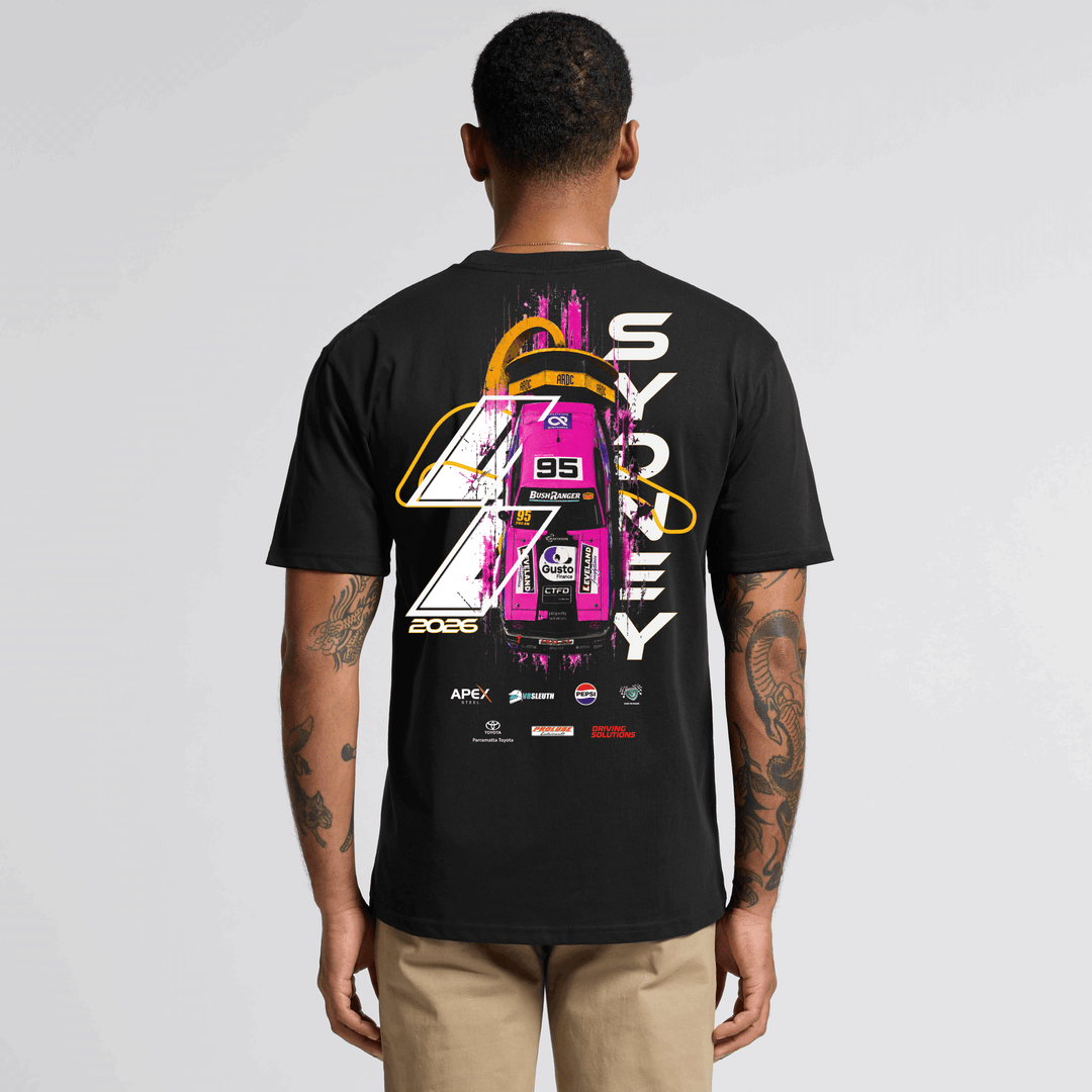 2026 Muscle Car Masters Magenta 95 T-Shirt - Sydney Motorsport Park Events and Online Shop