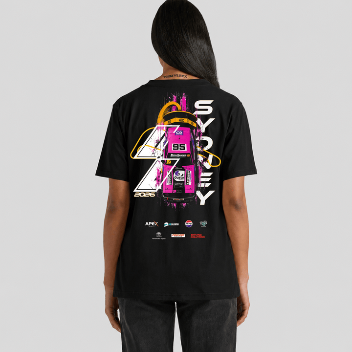2026 Muscle Car Masters Magenta 95 T-Shirt Women’s T-Shirt - Sydney Motorsport Park Events and Online Shop