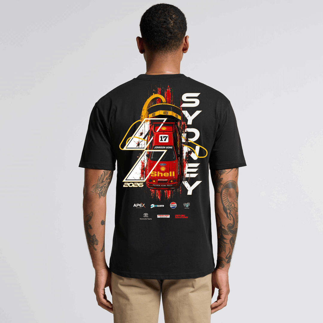 2026 Muscle Car Masters Scarlet 17 T-Shirt - Sydney Motorsport Park Events and Online Shop